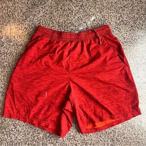 Lululemon Athletica 7” No liner Red Athletic Shorts Lightweight Quick-Dry